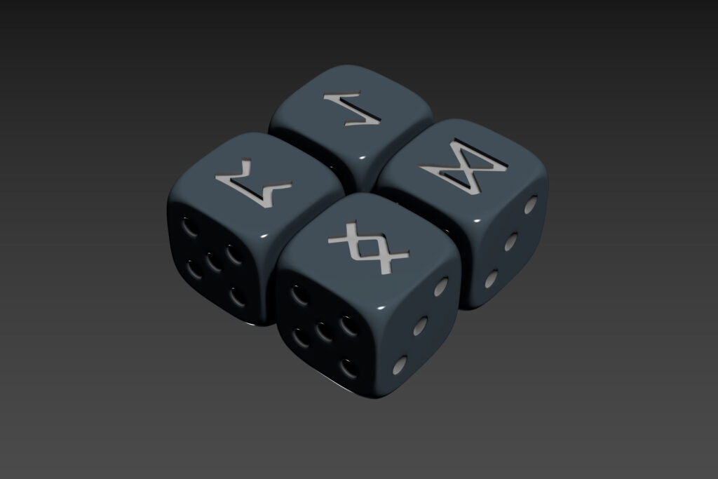 Rune Etched Dice